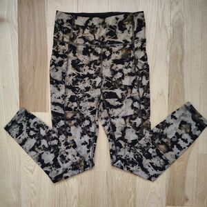 Lululemon Wunder Train HR Tight 25" SZ 4 Color Black/Brown Leggings EUC!